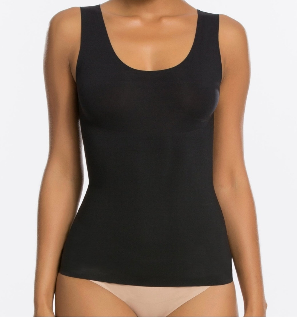 Nwt Spanx Tank Cami Shapewear Trust Your Thinstincts Black Smooths 2x